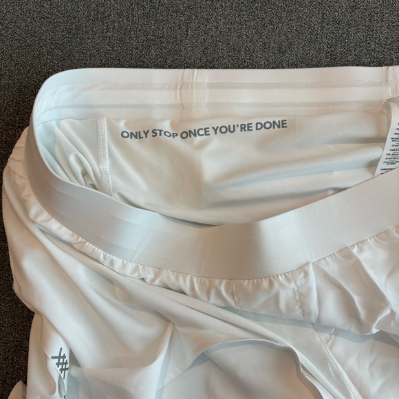 RHONE Extra Mile Lined White Performance Stretch‎ Running Shorts Size XXL - Picture 5 of 8